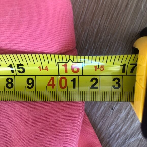 Rare Priscilla of Boston sz 14 Salmon Pink Cocktail Party Ruffle Dress Cotton - Picture 11 of 14